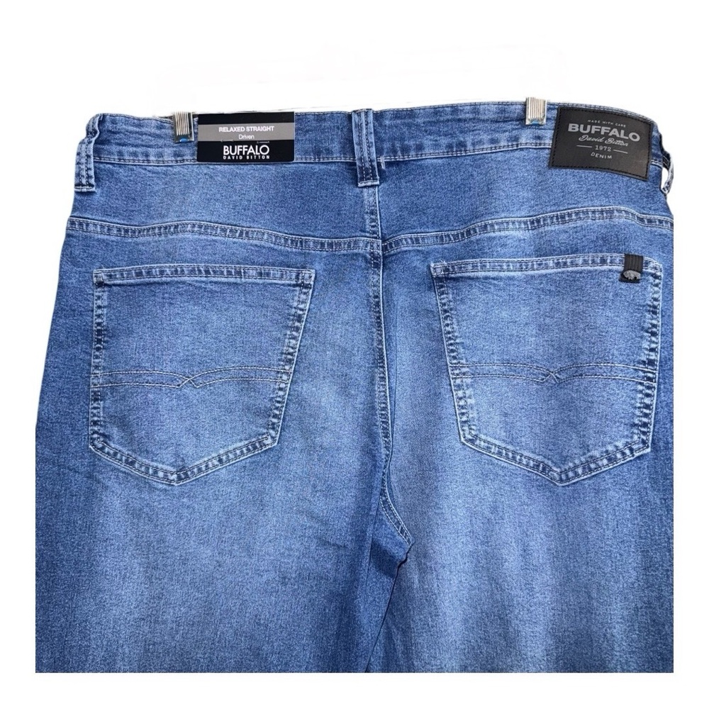 Buffalo David Britton (NWT) Relaxed Straight Men’s jeans Size 36/32 - Picture 7 of 11